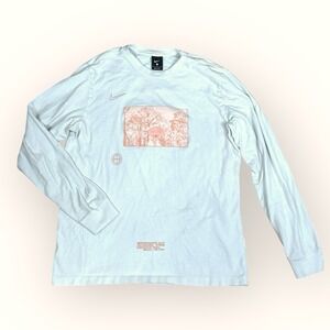 Nike City Exploration Atlanta DNA Peach‎ Tree Long Sleeve Shirt - White - Size L